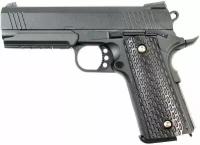 Cтрайкбольный пистолет Galaxy G.25 COLT1911PD Rail металлический, пружинный