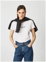 Футболка женская, Pepe Jeans London, артикул: PL502711, цвет: черный (999), размер: XS