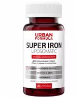 Биологически активная добавка для повышения уровня гемоглобина и ферритина Urban Formula Super Iron 25 mg 25 капсул