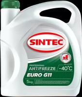 Антифриз Sintec Euro, зеленый G-11, 5 л