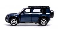 Машина металлическая LAND ROVER DEFENDER 110, 1:43, инерция, открываются двери, цвет синий