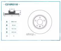 Диск тормозной CWORKS C210R2118