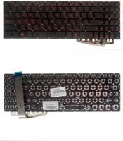 Keyboard / Клавиатура для ноутбука Asus, черная с подсветкой