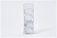 кольца для штор в ванную пластиковые прозрачные 12шт