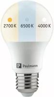 Лампа светодиодная Paulmann Общего назначения D60мм 8.5Вт 806Лм 2700-6500К LED Е27 230В Опал 28520