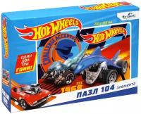 Пазл Origami Hot Wheels К победе, 07074, 104 дет., синий/красный