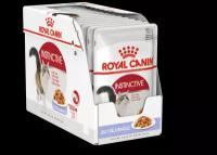 Влажный корм желе для взрослых кошек в возрасте от 1 до 7 лет Royal Canin Instinctive, 24 x 0.085 кг