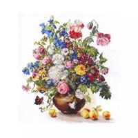 Поэзия цветов. Благоухание лета #2-23 Алиса Набор для вышивания 32 x 37 см Счетный крест