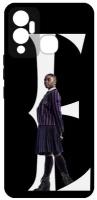 Чехол-накладка Krutoff Soft Case Уэнсдей Аддамс - Бьянка для INFINIX Hot 12 Play черный