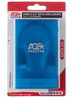 Бокс для HDD AgeStar 3UBCP1-6G SATA пластик черный 2.5