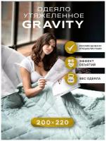 Утяжеленное одеяло Gravity (Гравити) Wellina, 200x220 см. мятный 12 кг / Тяжелое сенсорное одеяло для взрослых евро 200 x 220 см. 12 кг. (цвет мятный)