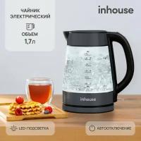 Чайник электрический 1726, inhouse 2200 Вт, 1,7 л