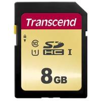Оборудование для фото и видео Transcend Карта памяти Transcend 8GB UHS-I U1 SD card на основе памяти типа MLC