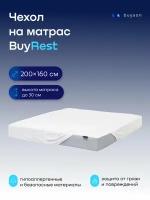 Чехол на матрас buyson BuyRest 160х200 см, непромокаемый