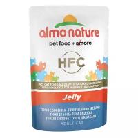 Almo Nature Паучи Тунец и Камбала в Желе для кошек (HFC - Jelly - with Tuna and Sole) 5041, 0,055 кг