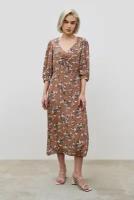 Платье BAON женское, модель: B4523010, цвет: DUSTY MOCCA PRINTED, размер: XS