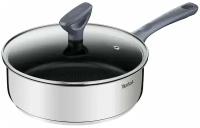 Сотейник с крышкой Tefal G7303255 Daily Chef диаметр 24 см, с толстым дном, с индикатором температуры