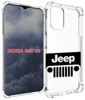 Чехол MyPads jeep-джип-3 мужской для Nokia G60 5G задняя-панель-накладка-бампер