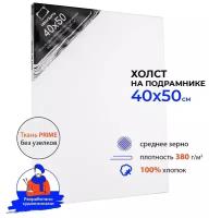 Холст Малевичъ на подрамнике 40x50 см (214050) белый 50.5 см 40 см