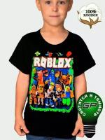 Футболка Роблокс Радужные друзья Roblox Rainbow Friends детская для мальчиков,для девочек оверсайз GlowPoint,42