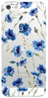 Deppa Art Case чехол для Apple iPhone 5/5s, Flowers (василек)