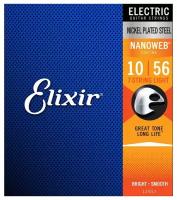Струны для электрогитары Elixir 12057 Nanoweb Light 10-56 7-string