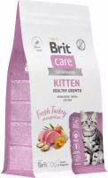 Сухой корм для котят Brit Care Cat Kitten Healthy Growth, с индейкой 1,5 кг