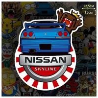 Наклейка на авто Nissan Skyline