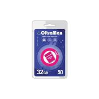 Флешка OltraMax 50 32 ГБ, 1 шт., pink