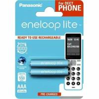 Аккумулятор ААА Eneloop Panasonic BK-4LCCE/2DE HR03-2BL DECT Lite 550мА/ч в блистере 2шт