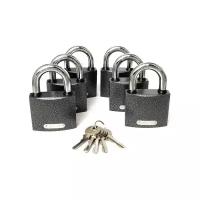 Замок навесн. PD-01-63 (6Locks+5Keys) (в комплекте 6 замков, 5 ключей) Апекс