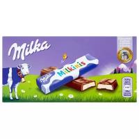 Шоколад Milka Milkinis молочный с молочной начинкой порционный