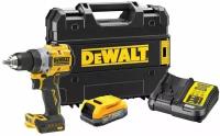 Дрель-шуруповерт бесщеточная DEWALT DCD800E1T-QW - 2 скорости, 1 АКБ 18 В XR Li-Ion