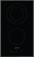 Электрическая варочная панель Smeg SE332EB, цвет панели черный, цвет рамки черный
