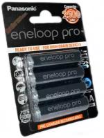 Аккумулятор Panasonic Eneloop Pro (BK-3HCDEC4BE), АА, 2500mAh, 4шт блистер с кейсом