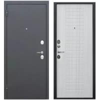 Дверь входная металлическая Foreman Ф-8 2050х960 Левая Black silk - Дуб Белый тепло-шумоизоляция, антикоррозийная защита для квартиры и дома УТ-00082815