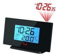 Ea2 BL 506 Проекционные часы с измерением температуры из серии «Black»