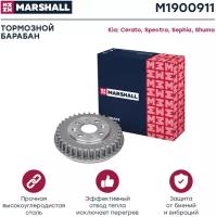 Тормозной барабан задний MARSHALL M1900911 для Kia Cerato I 01-, Kia Spectra I 04-, Kia Sephia I 95-, Kia Shuma I, II 96- // кросс-номер TRW DB4288