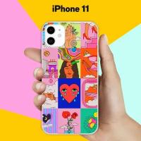 Силиконовый чехол на Apple iPhone 11 Узор 5 / для Эпл Айфон 11