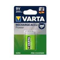 Аккумулятор VARTA 9V Крона, 6F22 (Ni-MH, 200 mAh)