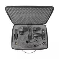 Shure PGADRUMKIT6, разъем: XLR 3 pin (M), черный, 6 шт