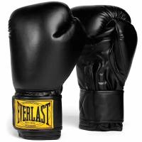 Боксерские перчатки Everlast 1910 PU черные, 12 унций