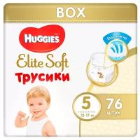 Huggies Elite Soft трусики 5 (12-17 кг), 76 шт