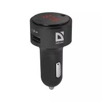 FM-трансмиттер DEFENDER RT-Funk, Bluetooth, USB 2.0, черный, 68011