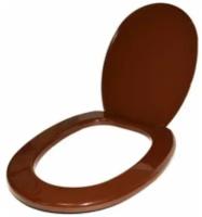 Сиденье для унитаза 43x35.8x1.5 см Стандарт тип 3 коричневое ИнкоЭр