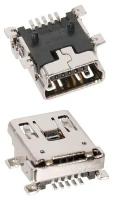 Connector / Разъем USB Mini B, монтаж на плату, SMT, 5 пин