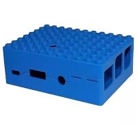 Корпус ACD RA184 Корпус ACD Blue ABS Plastic Building Block case for Raspberry Pi 3 B