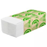 Полотенца бумажные для держателя 1-слойные Focus Eco, листовые V(ZZ)-сложения, 15 пачек по 200 листов (5049975)