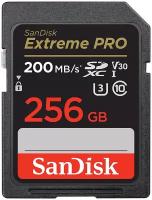 Карта памяти SanDisk SDXC 256GB Extreme Pro UHS-I V30 U3 200/140 MB/s