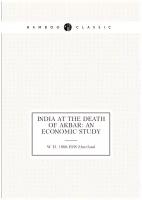 India at the death of Akbar: an economic study